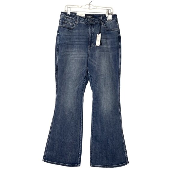 New Judy Blue Women's High Waist Flare Jeans Size 16W Medium Wash Stretch Denim - Picture 1 of 5